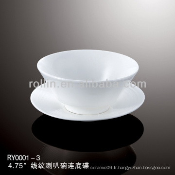 Tasses chinoises à base de porcelaine blanche spéciale spéciale et saine